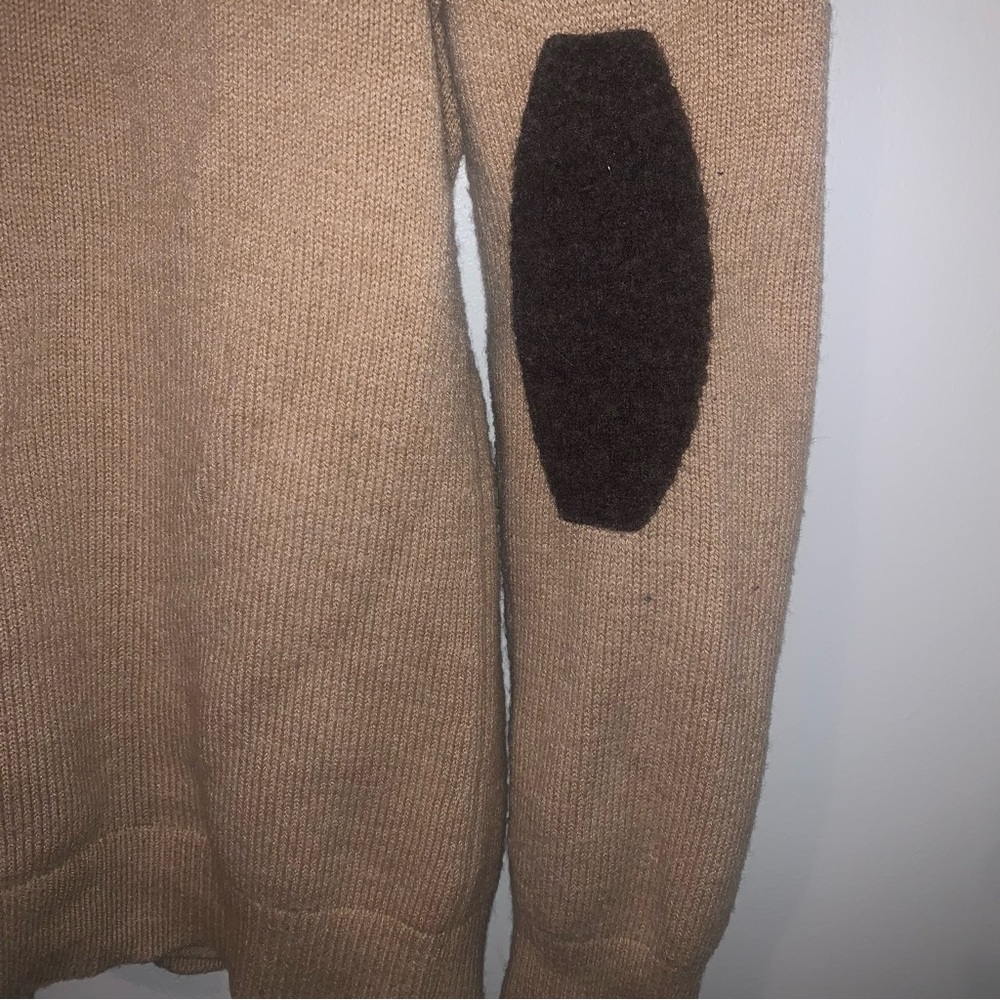 Five Button Wool Gap Patchwork Cardigan Sweater - image 5